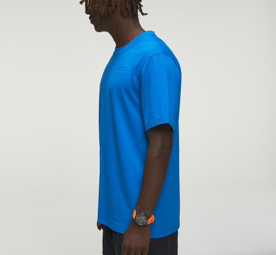 Hoka One One Mens Tee - Lifestyle - Blue - WVXR85710